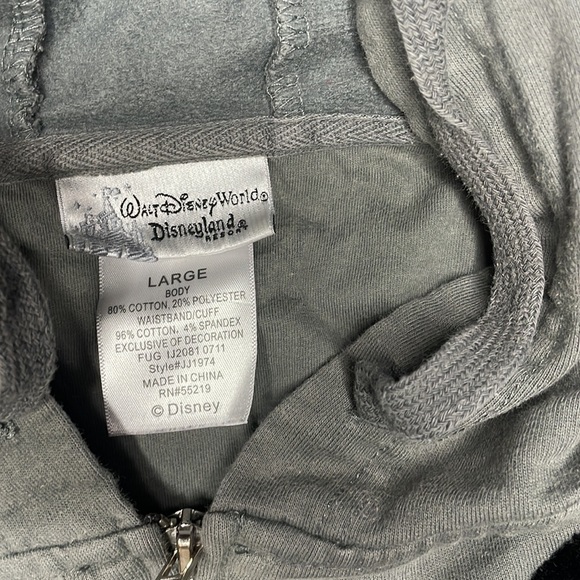 Girls Grey mickey mouse zip up - Picture 3 of 4